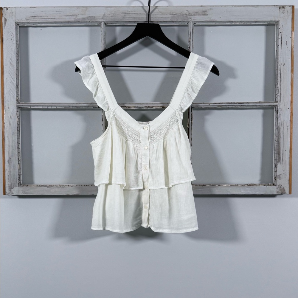 American Eagle Ruffle Top